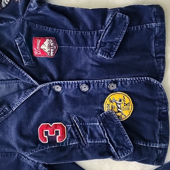 American Eagle Jacket / Deep Blue Stretch Cord / Vt. Patches - Picture 2 of 11